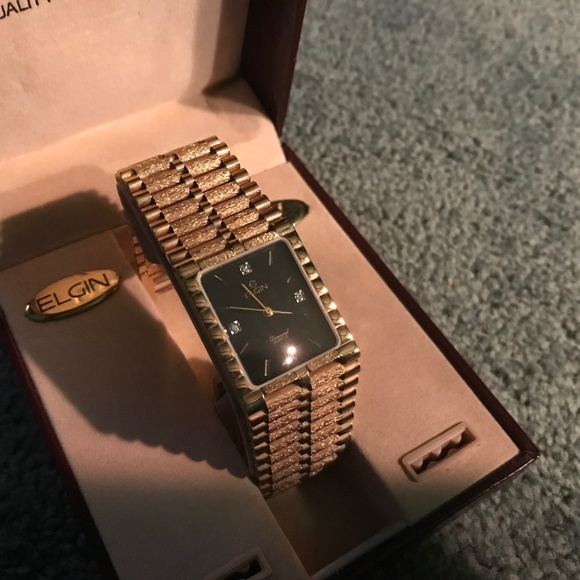 Elgin Diamond Marker Quartz Watch - Picture 1 of 12